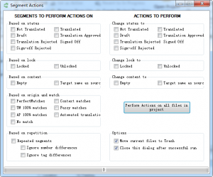 Segment Actions