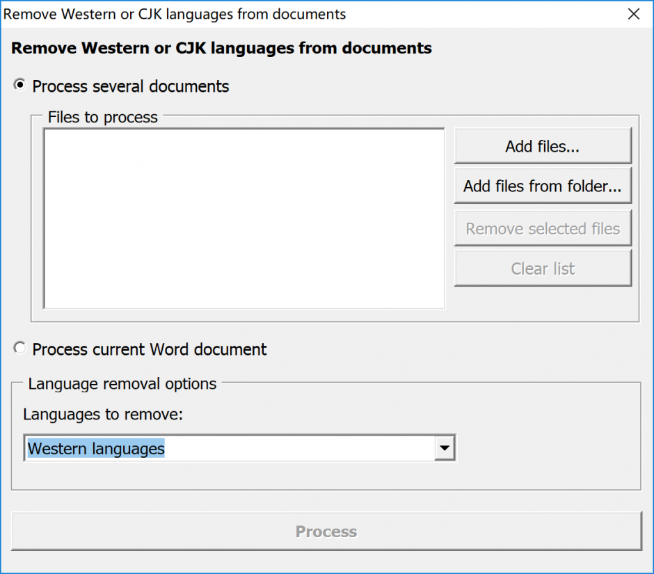 删除文件中的特定语言 | Locren
